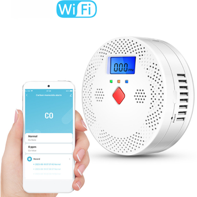 OEM Détecteur De Monoxyde De Carbone Portable Tuya Wifi Avec Écran Lcd, Alarme Sonore Et Lumineuse Et Indicateur De Batterie Faible. Publicité OEM Détecteur De Monoxyde De Carbone Portable Tuya Wifi Avec Écran Lcd, Alarme Sonore Et Lumineuse Et Indicateur De Batterie Faible. Publicité
