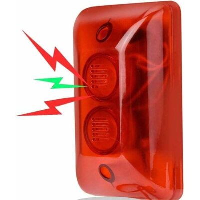 Scotch Alarme Stroboscopique Sirène 12v Filaire Lumière Clignotante Urgence Sécurité 115db - Publicité Scotch Alarme Stroboscopique Sirène 12v Filaire Lumière Clignotante Urgence Sécurité 115db - Publicité