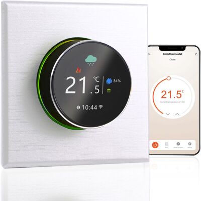 MOXIE Sjlerst Thermostat Intelligent Sans Fil Fidelity, Contrôleur De Température, Bouton De Contrôle, Application Mobile, Commande Vocale, Compatible Avec Alexa(blanc) - Publicité MOXIE Sjlerst Thermostat Intelligent Sans Fil Fidelity, Contrôleur De Température, Bouton De Contrôle, Application Mobile, Commande Vocale, Compatible Avec Alexa(blanc) - Publicité