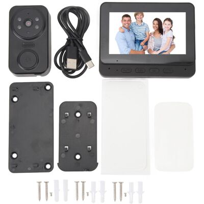 XVX Sonnette Vidéo Sans Fil 1080p Avec Vision Nocturne, Wifi 2,4 Ghz, Double Sens Vocal, Objectif Grand Angle Et Alimentation Usb-c - Publicité XVX Sonnette Vidéo Sans Fil 1080p Avec Vision Nocturne, Wifi 2,4 Ghz, Double Sens Vocal, Objectif Grand Angle Et Alimentation Usb-c - Publicité