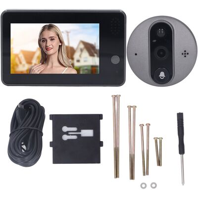 Sonnette Vidéo Multifonction Avec Écran Lcd 4,3 Pouces, Vision Nocturne Hd 3 Millions De Pixels, Détection De Mouvement Pir Et Wi-fi.-aquaforge - Publicité Sonnette Vidéo Multifonction Avec Écran Lcd 4,3 Pouces, Vision Nocturne Hd 3 Millions De Pixels, Détection De Mouvement Pir Et Wi-fi.-aquaforge - Publicité