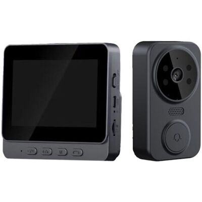 ABYSSE Sonnette Vidéo De Sécurité, Caméra Vidéo Wi-fi, Avec Écran Ips 4,3 - Publicité ABYSSE Sonnette Vidéo De Sécurité, Caméra Vidéo Wi-fi, Avec Écran Ips 4,3 - Publicité