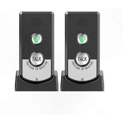 TRYWISE Système D’interphone Sans Fil Domestique 2 Pièces – Communication Vocale Bidirectionnelle, Portabilité Optimale Et Portée Ultra-longue – Noir - Publicité TRYWISE Système D’interphone Sans Fil Domestique 2 Pièces – Communication Vocale Bidirectionnelle, Portabilité Optimale Et Portée Ultra-longue – Noir - Publicité