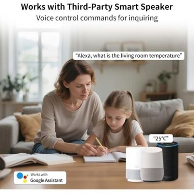 Nalookamic Thermomètre Hygromètre Wifi Sans Fil Intelligent Pour La Température Intérieure Et L'Humidité, Application D'Alerte De Notification Fonctionne Avec Alexa, Pour Bébé, Maison, Garage, Serre - Publicité Nalookamic Thermomètre Hygromètre Wifi Sans Fil Intelligent Pour La Température Intérieure Et L'Humidité, Application D'Alerte De Notification Fonctionne Avec Alexa, Pour Bébé, Maison, Garage, Serre - Publicité