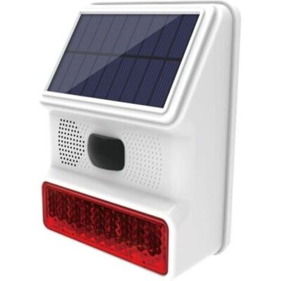 URSUS Sans Fil 433 Mhz Sirène Extérieure Solaire Avec Lumière Clignotante Led De 110 Db Compatible Avec Le Système D'Alarme Pour La Maison, La Ferme, La Grange, La Villa, La Cour, Le Jardin - Publicité URSUS Sans Fil 433 Mhz Sirène Extérieure Solaire Avec Lumière Clignotante Led De 110 Db Compatible Avec Le Système D'Alarme Pour La Maison, La Ferme, La Grange, La Villa, La Cour, Le Jardin - Publicité
