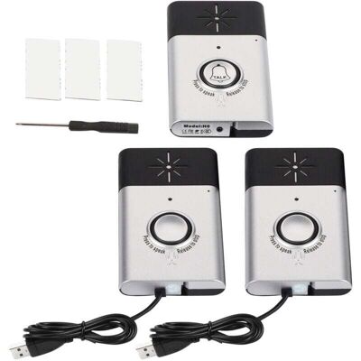 OEM Sonnette Sans Fil Intelligente Avec Interphone Vocal Et Système De Contrôle D'Accès, Finition Argentée, Pour Porte Intérieure/extérieure - Publicité OEM Sonnette Sans Fil Intelligente Avec Interphone Vocal Et Système De Contrôle D'Accès, Finition Argentée, Pour Porte Intérieure/extérieure - Publicité