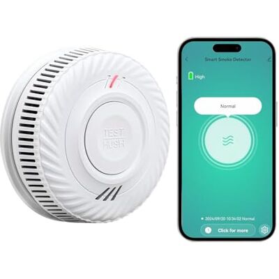 RYTTGOP Détecteur De Fumée Wifi Avec 10-ans Batterie, Intelligent Alarme Incendie Capteur Photoélectrique Conforme À La Norme En14604, Compatible Tuya/smart Life App - - Publicité RYTTGOP Détecteur De Fumée Wifi Avec 10-ans Batterie, Intelligent Alarme Incendie Capteur Photoélectrique Conforme À La Norme En14604, Compatible Tuya/smart Life App - - Publicité