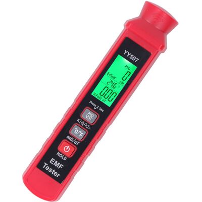 MCKENSA Détecteur De Rayonnement Électromagnétique Portable 3v, Avec Écran Lcd Rétroéclairé, Alarme Sonore Et Lumineuse, Pour La Maison. Publicité MCKENSA Détecteur De Rayonnement Électromagnétique Portable 3v, Avec Écran Lcd Rétroéclairé, Alarme Sonore Et Lumineuse, Pour La Maison. Publicité