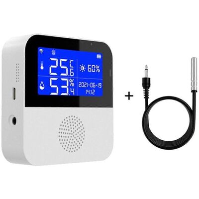 FLAMMKRAFT Hygromètre-thermomètre Détecteur À Capteur D'Intérieur Avec Écran Lcd De 2,9 Pouces - B - Publicité FLAMMKRAFT Hygromètre-thermomètre Détecteur À Capteur D'Intérieur Avec Écran Lcd De 2,9 Pouces - B - Publicité
