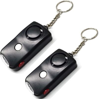 OEM Alarme Personnelle 130db Lot De 2 Porte-clés D'Autodéfense Avec Lumière Led, Alarme De Sécurité D'Urgence Pour Femmes, Filles, Enfants Et Personnes Âgées-crezuo - Publicité OEM Alarme Personnelle 130db Lot De 2 Porte-clés D'Autodéfense Avec Lumière Led, Alarme De Sécurité D'Urgence Pour Femmes, Filles, Enfants Et Personnes Âgées-crezuo - Publicité