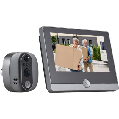OEM Sonnette Vidéo Wifi, Caméra Judas 2,4 Ghz, Écran Ips 4,3 Pouces, Résolution 1080p, Vision Nocturne 120°, Détection De Mouvement, Audio Bidirectionnel, Batterie Rechargeable. Publicité OEM Sonnette Vidéo Wifi, Caméra Judas 2,4 Ghz, Écran Ips 4,3 Pouces, Résolution 1080p, Vision Nocturne 120°, Détection De Mouvement, Audio Bidirectionnel, Batterie Rechargeable. Publicité