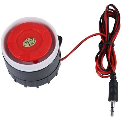 Scotch 120db Dc 12v Mini Klaxon Filaire Rouge Sirène Système D'Alarme Sonore Klaxon D'Avertissement Pour La Sécurité À Domicile - Publicité Scotch 120db Dc 12v Mini Klaxon Filaire Rouge Sirène Système D'Alarme Sonore Klaxon D'Avertissement Pour La Sécurité À Domicile - Publicité