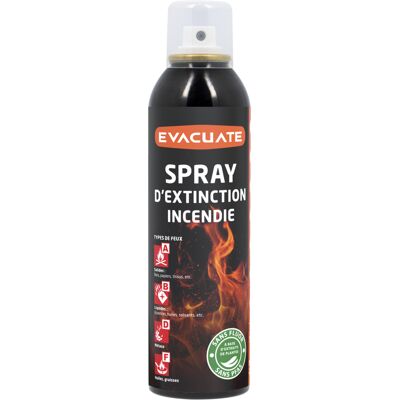 Spray Extincteur 200 Ml – Sécurité Du Logement– Idéal Maison, Bureau, Voiture – Pour Tous Types De Feux Débutants - Protection Incendie - Evacuate - Publicité Spray Extincteur 200 Ml – Sécurité Du Logement– Idéal Maison, Bureau, Voiture – Pour Tous Types De Feux Débutants - Protection Incendie - Evacuate - Publicité
