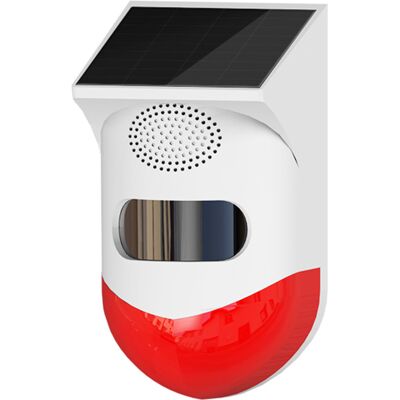 OEM Détecteur De Mouvement Infrarouge Sans Fil Solaire Wifi Tuya, Sirène À Strobe 120db, Pir Étanche, Alarme Anti-intrusion - Publicité OEM Détecteur De Mouvement Infrarouge Sans Fil Solaire Wifi Tuya, Sirène À Strobe 120db, Pir Étanche, Alarme Anti-intrusion - Publicité