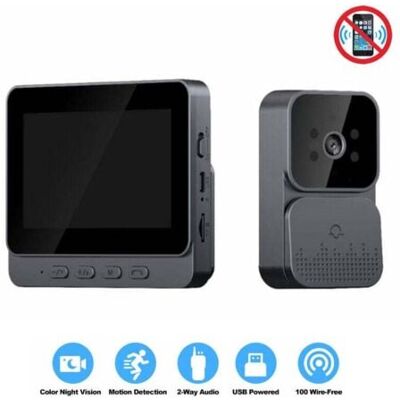 TRYWISE Vidéophone D’interphone Vidéo 4,3 Pouces Avec Écran Ips, Vision Nocturne Infrarouge, Fonctionne Sans Wi-fi, Autonomie Jusqu’à 3 Mois, Idéal Pour Porte D’entrée Et Interphone Intérieur - Publicité TRYWISE Vidéophone D’interphone Vidéo 4,3 Pouces Avec Écran Ips, Vision Nocturne Infrarouge, Fonctionne Sans Wi-fi, Autonomie Jusqu’à 3 Mois, Idéal Pour Porte D’entrée Et Interphone Intérieur - Publicité
