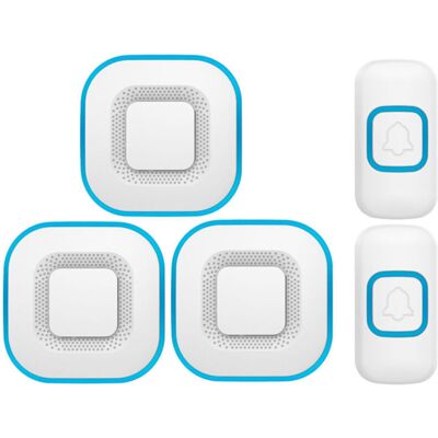 Melissa Sonnette Sans Fil Intelligente - 3 Sonnettes, 2 Boutons - Blanc - Design Moderne Pour La Maison. Publicité Melissa Sonnette Sans Fil Intelligente - 3 Sonnettes, 2 Boutons - Blanc - Design Moderne Pour La Maison. Publicité