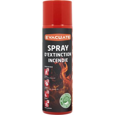 Spray Extincteur 500 Ml – Sécurité Du Logement– Idéal Maison, Bureau, Voiture – Pour Tous Types De Feux Débutants - Protection Incendie - Evacuate - Publicité Spray Extincteur 500 Ml – Sécurité Du Logement– Idéal Maison, Bureau, Voiture – Pour Tous Types De Feux Débutants - Protection Incendie - Evacuate - Publicité