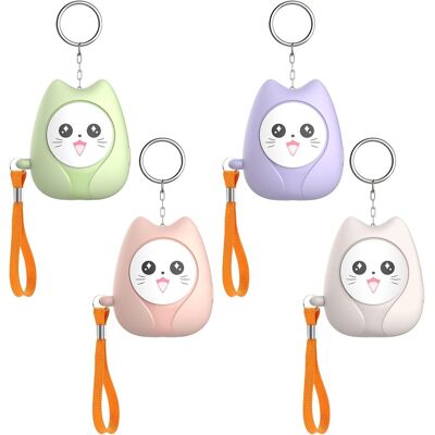 LBJFYHJN Alarme Personnelle - Lot De 4 - Abs - Sirène 140 Db Et Led - Autodéfense Femmes Enfants - Porte-clés - Publicité LBJFYHJN Alarme Personnelle - Lot De 4 - Abs - Sirène 140 Db Et Led - Autodéfense Femmes Enfants - Porte-clés - Publicité