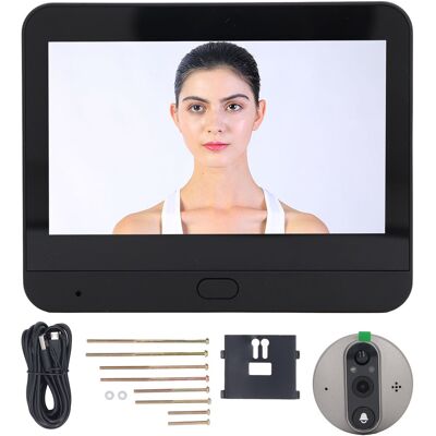 WEYTOLL Judas Vidéo Sonnette Wifi 1080p Détection De Mouvement 4.3 Pouces Écran Lcd Visionneuse De Porte Numérique - Publicité WEYTOLL Judas Vidéo Sonnette Wifi 1080p Détection De Mouvement 4.3 Pouces Écran Lcd Visionneuse De Porte Numérique - Publicité