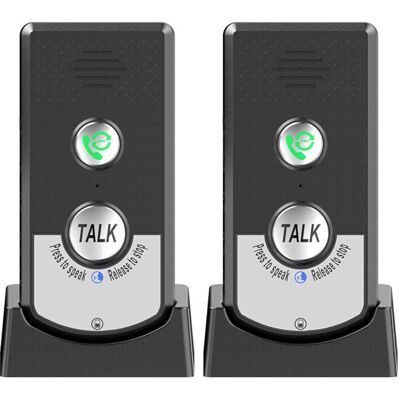 JUSCH Lot De 2 Interphones Sans Fil – Communication Bidirectionnelle – Portée Jusqu'à 1000m – Autonomie 1 Semaine – Réglage Du Son 3 Niveaux - Publicité JUSCH Lot De 2 Interphones Sans Fil – Communication Bidirectionnelle – Portée Jusqu'à 1000m – Autonomie 1 Semaine – Réglage Du Son 3 Niveaux - Publicité