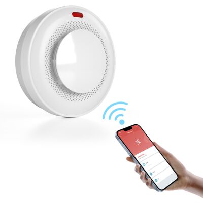OEM Détecteur De Fumée Intelligent Wifi, Alarme Incendie 85 Db, Vérification Automatique, Application Tuya, Détection 360°, Surveillance Qualité Air - Publicité OEM Détecteur De Fumée Intelligent Wifi, Alarme Incendie 85 Db, Vérification Automatique, Application Tuya, Détection 360°, Surveillance Qualité Air - Publicité