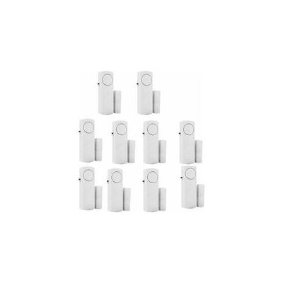 ZVD Lot De 10 Alarmes De Fenêtre Sans Fil Avec Capteur Magnétique – Alarme Forte Pour Sécurité Domicile – Installation Facile Sans Outils - Publicité ZVD Lot De 10 Alarmes De Fenêtre Sans Fil Avec Capteur Magnétique – Alarme Forte Pour Sécurité Domicile – Installation Facile Sans Outils - Publicité