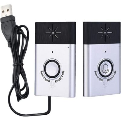 ABYSSE Moniteur De Conversation Bidirectionnel, Sonnette Vocale, Moniteur De Conversation Bidirectionnel Avec 1 Bouton D'Unité Extérieure, 1 Bouton D'Unité Intérieure, Sonnette Intelligente, Argent - Publicité ABYSSE Moniteur De Conversation Bidirectionnel, Sonnette Vocale, Moniteur De Conversation Bidirectionnel Avec 1 Bouton D'Unité Extérieure, 1 Bouton D'Unité Intérieure, Sonnette Intelligente, Argent - Publicité