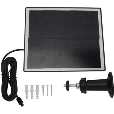 ABYSSE Panneau Solaire 6w 5v En Silicium Monocristallin, Étanche Ip65, Ultra-fin Et Portable, Avec Support Pour Caméra Et Moniteur (noir). Publicité ABYSSE Panneau Solaire 6w 5v En Silicium Monocristallin, Étanche Ip65, Ultra-fin Et Portable, Avec Support Pour Caméra Et Moniteur (noir). Publicité