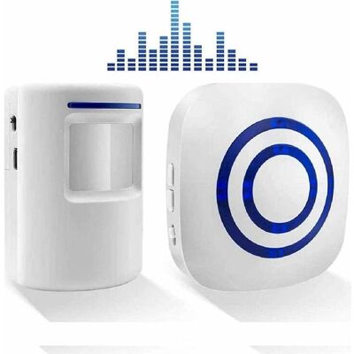 MOXIE Sonnette Sans Fil Kit De Carillon De Porte Electrique Avec 1 Récepteur Et 1 Détecteur De Mouvement Pir Capteur Alerte Visiteur Alarme De Sécurité Avec 38 Mélodies Au 3 Niveau Volumes - Publicité MOXIE Sonnette Sans Fil Kit De Carillon De Porte Electrique Avec 1 Récepteur Et 1 Détecteur De Mouvement Pir Capteur Alerte Visiteur Alarme De Sécurité Avec 38 Mélodies Au 3 Niveau Volumes - Publicité