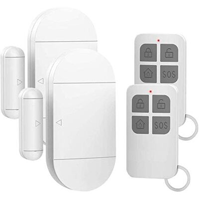ALVIOR Capteur Porte Fenêtre - Alarme Sans Fil Magnétique - Détecteur Sécurité Maison Enfant - Sirène 130 Db - 2 Pièces - Publicité ALVIOR Capteur Porte Fenêtre - Alarme Sans Fil Magnétique - Détecteur Sécurité Maison Enfant - Sirène 130 Db - 2 Pièces - Publicité