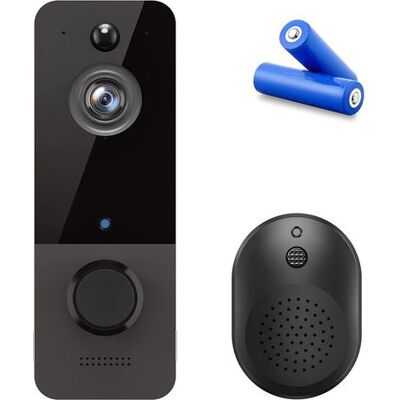 ABYSSE Sonnette Vidéo Sans Fil, Caméra De Sécurité Intérieure/extérieure Avec Carillon, Audio Bidirectionnel, Détection De Personnes Par Ia, Vision Nocturne, Notifications Instantanées, Visualisation En Dire - Publicité ABYSSE Sonnette Vidéo Sans Fil, Caméra De Sécurité Intérieure/extérieure Avec Carillon, Audio Bidirectionnel, Détection De Personnes Par Ia, Vision Nocturne, Notifications Instantanées, Visualisation En Dire - Publicité
