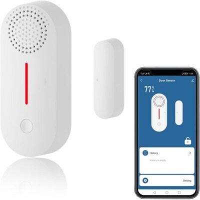 URSUS Capteur De Porte Intelligent, Alarme Sans Fil Pour Portes Et Fenêtres, Capteur De Contact Wifi, Notifications Via Application - Publicité URSUS Capteur De Porte Intelligent, Alarme Sans Fil Pour Portes Et Fenêtres, Capteur De Contact Wifi, Notifications Via Application - Publicité
