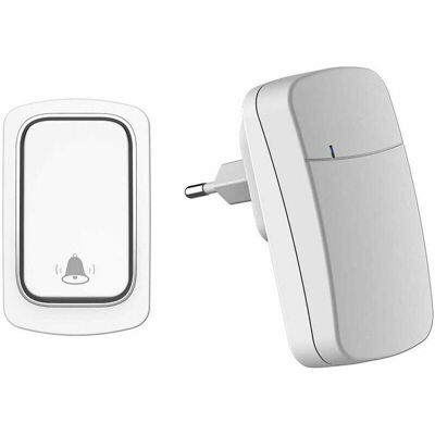 SANS MARQUE Sonnette Sans Fil Auto-alimentée, Portée 200m, 38 Sonneries, 3 Niveaux De Volume, Installation Facile - Publicité SANS MARQUE Sonnette Sans Fil Auto-alimentée, Portée 200m, 38 Sonneries, 3 Niveaux De Volume, Installation Facile - Publicité
