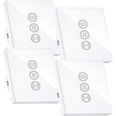 OEM Interrupteur Volet Roulant Connecté, Xu, Wifi,compatible Equipé De Alexa/google Home, Interupteur Connecté Tactile Rétro Éclairage Éteindre Timer Contrôle,4pcs --crezuo - Publicité OEM Interrupteur Volet Roulant Connecté, Xu, Wifi,compatible Equipé De Alexa/google Home, Interupteur Connecté Tactile Rétro Éclairage Éteindre Timer Contrôle,4pcs --crezuo - Publicité