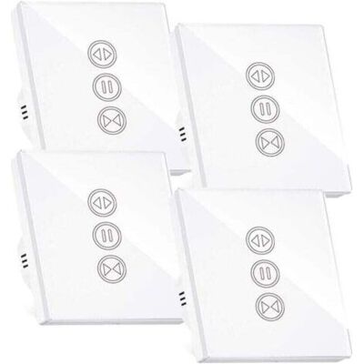 ABYSSE Interrupteur Volet Roulant Connecté, Interrupteur Volet Roulant Wifi,compatible Avec Alexa/google Home, Interupteur Connecté Tactile Rétro Éclairage Peut Éteindre Led Timer App Contrôle,4pcs - Publicité ABYSSE Interrupteur Volet Roulant Connecté, Interrupteur Volet Roulant Wifi,compatible Avec Alexa/google Home, Interupteur Connecté Tactile Rétro Éclairage Peut Éteindre Led Timer App Contrôle,4pcs - Publicité