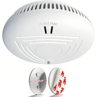 RYTTGOP Detecteur De Fumée Avec 10 Ans Pile– Installation Facile Alarme Incendie Détecteur Fumée Sans Percage Support Magnétique, Idéal Pour Maison, Appartement Et Location (lot 1, Blanc) 1 Pc - - Publicité RYTTGOP Detecteur De Fumée Avec 10 Ans Pile– Installation Facile Alarme Incendie Détecteur Fumée Sans Percage Support Magnétique, Idéal Pour Maison, Appartement Et Location (lot 1, Blanc) 1 Pc - - Publicité