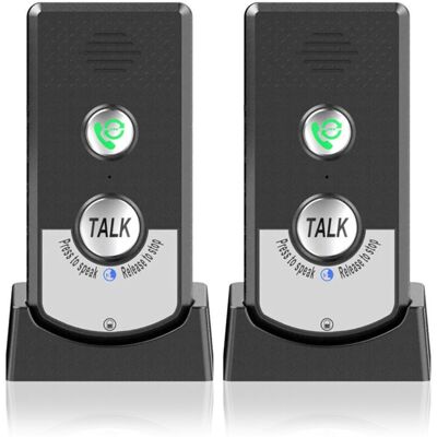 Melissa Set De 2 Interphones Sans Fil Pour Maison - Appel Bidirectionnel - Longue Portée - Pour Personnes Âgées - Portable. Publicité Melissa Set De 2 Interphones Sans Fil Pour Maison - Appel Bidirectionnel - Longue Portée - Pour Personnes Âgées - Portable. Publicité