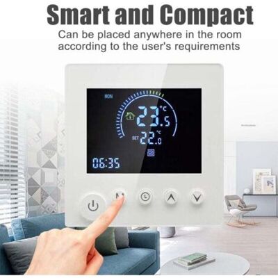 Nalookamic Thermostat Connecté Intelligent Pour Le Chauffage De L'Eau Thermostat Wifi Pour Le Chauffage Au Sol Compatible Avec Alexa Et Google- Blanc 3a - Publicité Nalookamic Thermostat Connecté Intelligent Pour Le Chauffage De L'Eau Thermostat Wifi Pour Le Chauffage Au Sol Compatible Avec Alexa Et Google- Blanc 3a - Publicité