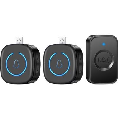 OEM Sonnette Sans Fil D'Une Portée De 150 M Et Proposant 60 Mélodies – Alimentation Usb – Design Compact – Sans Câblage – Alerte Led Pour La Maison, Les Personnes Âgées Et Les Enfants - Publicité OEM Sonnette Sans Fil D'Une Portée De 150 M Et Proposant 60 Mélodies – Alimentation Usb – Design Compact – Sans Câblage – Alerte Led Pour La Maison, Les Personnes Âgées Et Les Enfants - Publicité