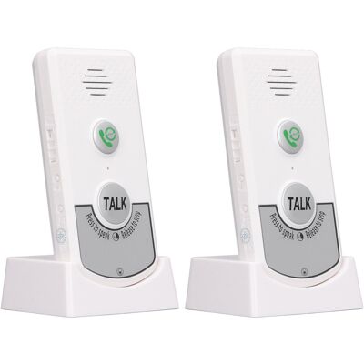 LBVIE Interphone Vocal Sans Fil Intelligent À Double Sens Pour La Maison, Idéal Pour Les Personnes Âgées, Les Aidants Et Les Personnes Handicapées (blanc). Publicité LBVIE Interphone Vocal Sans Fil Intelligent À Double Sens Pour La Maison, Idéal Pour Les Personnes Âgées, Les Aidants Et Les Personnes Handicapées (blanc). Publicité
