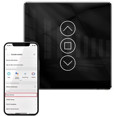 OEM Interrupteur Tactile Intelligent 2,5d Pour Volet Roulant Avec Minuterie Et Fonction Pourcentage – Commande Vocale Alexa/google, Wifi, Smart Home - Publicité OEM Interrupteur Tactile Intelligent 2,5d Pour Volet Roulant Avec Minuterie Et Fonction Pourcentage – Commande Vocale Alexa/google, Wifi, Smart Home - Publicité
