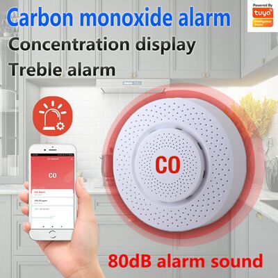 OEM Tuya Smart Life Co Fuite De Gaz Détecteur De Monoxyde De Carbone Wifi/zigbee App Affichage De La Concentration Détection De Fumée Capteur D'Alarme Accueil (blanc, Taille Unique) - Publicité OEM Tuya Smart Life Co Fuite De Gaz Détecteur De Monoxyde De Carbone Wifi/zigbee App Affichage De La Concentration Détection De Fumée Capteur D'Alarme Accueil (blanc, Taille Unique) - Publicité