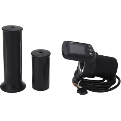 ABYSSE Kit Compteur Pour Vélo Électrique, Panneau D'Affichage Lcd En Abs, Demi-poignée Et Câble Commun 5p, 24 V, 36 V, 48 V, 60 V - Publicité ABYSSE Kit Compteur Pour Vélo Électrique, Panneau D'Affichage Lcd En Abs, Demi-poignée Et Câble Commun 5p, 24 V, 36 V, 48 V, 60 V - Publicité