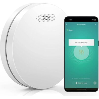 MOXIE Aougo – Détecteur De Fumée Wifi Avec Batterie 10 Ans – Alarme Incendie Photoélectrique – Notifications Via Application Smart Life – Installation Facile - Publicité MOXIE Aougo – Détecteur De Fumée Wifi Avec Batterie 10 Ans – Alarme Incendie Photoélectrique – Notifications Via Application Smart Life – Installation Facile - Publicité