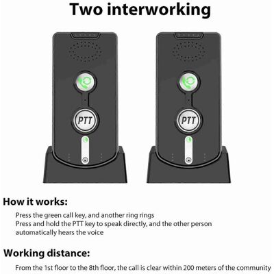 FLAMMKRAFT Interphone Sans Fil Portable Longue Portée (2 Pièces), Portée De 1000 Mètres, Idéal Pour Les Personnes Âgées Et La Communication Bidirectionnelle À Domicile. Publicité FLAMMKRAFT Interphone Sans Fil Portable Longue Portée (2 Pièces), Portée De 1000 Mètres, Idéal Pour Les Personnes Âgées Et La Communication Bidirectionnelle À Domicile. Publicité