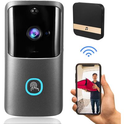 Sonnette Vidéo Sans Fil Avec Caméra Et Sonnerie, Sonnette Vidéo Wifi Avec Détection De Mouvement-aquaforge - Publicité Sonnette Vidéo Sans Fil Avec Caméra Et Sonnerie, Sonnette Vidéo Wifi Avec Détection De Mouvement-aquaforge - Publicité
