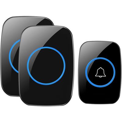 Sonnette Sans Fil, Sonnette Suffisamment Puissante (noire)-aquaforge - Publicité Sonnette Sans Fil, Sonnette Suffisamment Puissante (noire)-aquaforge - Publicité