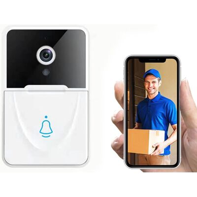 Sonnette Intelligente, Sonnette Vidéo Sans Fil Rechargeable Wi-fi, Sonnette De Sécurité-aquaforge - Publicité Sonnette Intelligente, Sonnette Vidéo Sans Fil Rechargeable Wi-fi, Sonnette De Sécurité-aquaforge - Publicité
