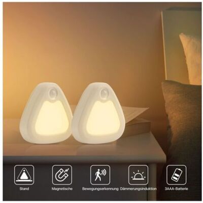 ABYSSE Lot De 2 Veilleuses Enfants Led Détecteur De Mouvement 3200k Sans Fil (blanc Chaud - Publicité ABYSSE Lot De 2 Veilleuses Enfants Led Détecteur De Mouvement 3200k Sans Fil (blanc Chaud - Publicité