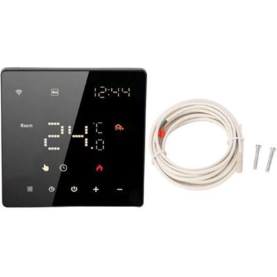 SANS MARQUE Thermostat Domestique Intelligent, Contrôle Par Application, Écran Tactile Numérique, Contrôleur De Température Intérieure, 100-250vac, 16a, Wifi - Publicité SANS MARQUE Thermostat Domestique Intelligent, Contrôle Par Application, Écran Tactile Numérique, Contrôleur De Température Intérieure, 100-250vac, 16a, Wifi - Publicité